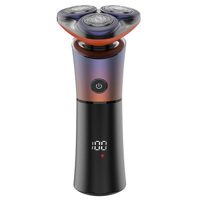 남성용 PRO 머리 면도기 9D 6 in 1 무선 재충전 LED 디스플레이 머리 면도기