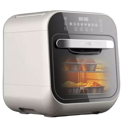 기름 없는 8L 1800W 디지털 스테인리스 스틸 가정용 터치 스크린 에어 프라이어 스팀 스마트