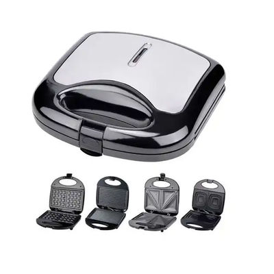 4 3 in 1 미니 와플 샌드위치 메이커 아침식사 토스터 850W