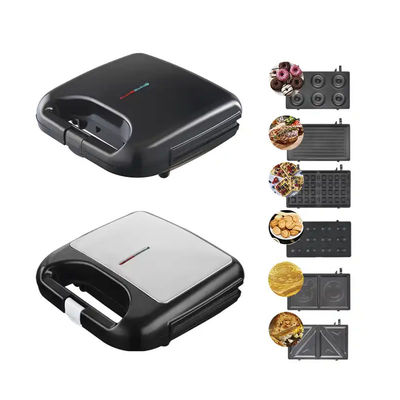 4 3 in 1 미니 와플 샌드위치 메이커 아침식사 토스터 850W