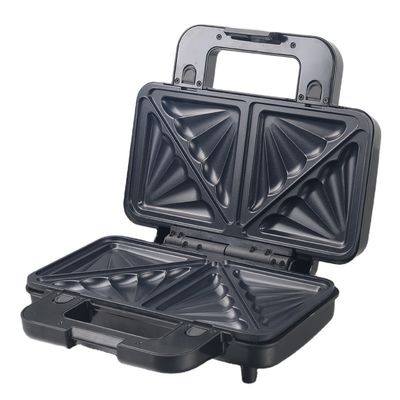 2 슬라이스 딥 필 샌드위치 메이커 분리 가능한 도넛 팬케이크 메이커 BBQ 그릴 스틱 방지 코팅 주방 요리 기기