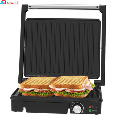 전기 접촉 Bbq 비흡연 그릴 가정용 요리 기기 분리 가능한 4/6 슬라이스 파니니 메이커