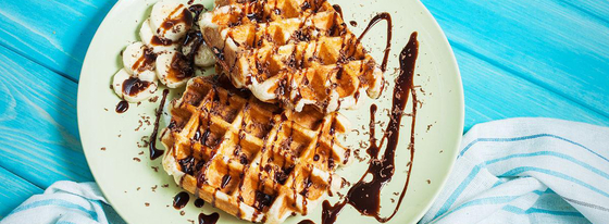 Anbolife 미니 와플 메이커, 논스틱 테플론 코팅