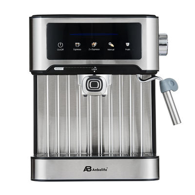 Anbo LED Digital Touch Screen Expresso Coffee Machine 1.6L Water tank 20 bar Espresso Coffee Maker with Milk Frother