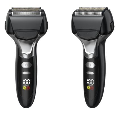 5중 날 남성용 면도기, 1000mAh 배터리, 90분 작동 시간, 방수 IPX6, USB 충전식 전기 면도기