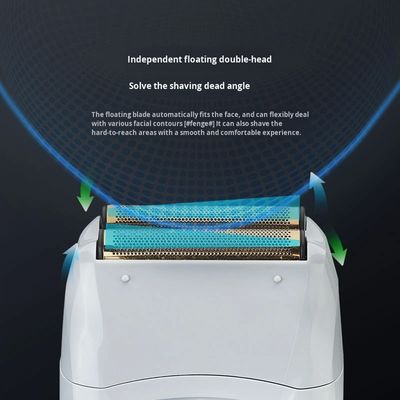 1200mAh 배터리 및 디지털 디스플레이가 있는 남성용 충전식 전기 면도기