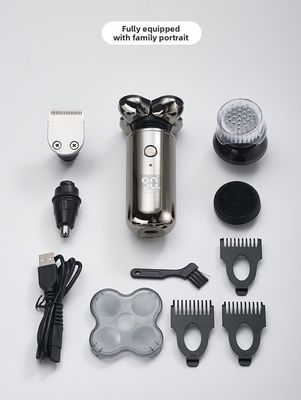 ANBOLIFE Smart Five-Blade Rechargeable Electric Shaver with Digital Display USB 파워드 및 남성용 무료 예비 부품