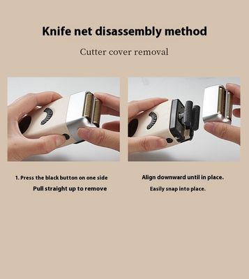 1200mAh 배터리 충전식 전기 면도기, 무료 예비 부품 및 남성용 플라스틱 하우징