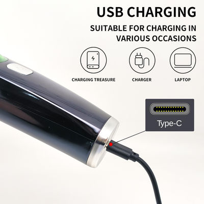 자동 진공 소음 적 헤어 클리퍼 세라믹 검은 이동 블레이드 전문 및 가정용