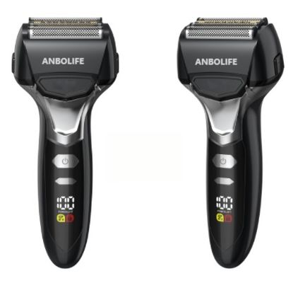 남성용 면도기 전기 면도기, 1000mAh 배터리, 플로팅 블레이드 및 부드러운 면도를 위한 투명 디자인