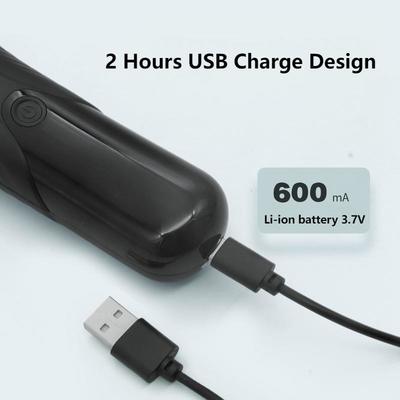무선 남성 보디 그루머 600mAh 배터리 61~90 분 실행 시간 및 부드러운 정리를 위해 6500 rpm 모터