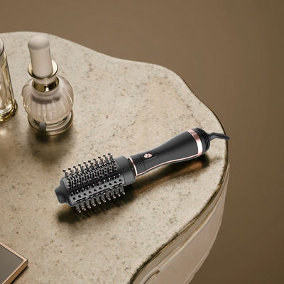 1200W 티타늄 드라이어 브러시, 3단계 온도 조절 및 1년 보증, 곱슬거림 없는 스타일링