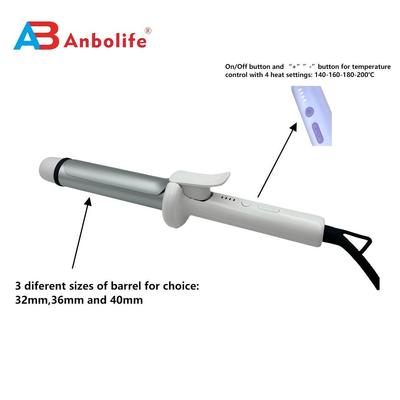 LED 디스플레이 및 4가지 온도 조절 기능의 듀얼 이온 테라피 헤어 컬링 아이론 (모든 모발 타입용)