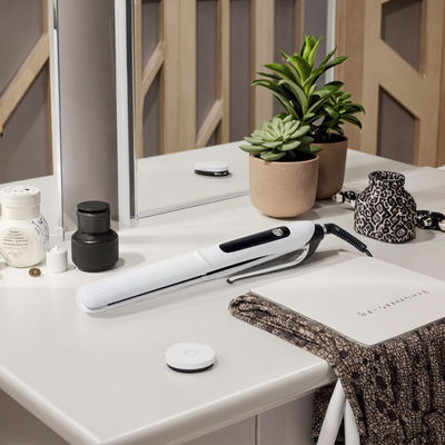 전문 헤어 라이트너와 평평 철 10 온도 레벨 130-230 °C 범위와 부드러운 Frizz-free 머리카락을 위해 테플론 판