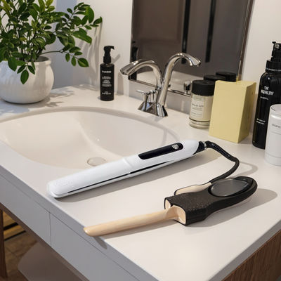 전문 헤어 라이트너와 평평 철 10 온도 레벨 130-230 °C 범위와 부드러운 Frizz-free 머리카락을 위해 테플론 판