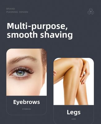 USB 재충전 가능한 전기 면도기 600mAh 배터리와 90분 실행 시간 스테인리스 스틸 블레이드 개인 정형