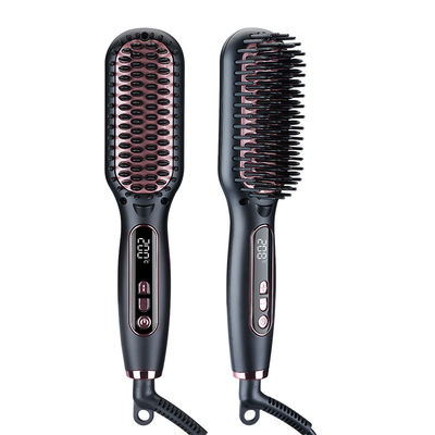 미니 LCD 디스플레이 전기 헤어 콤, 42W 전력 및 듀얼 용도 스타일링을 위한 10단계 온도 조절