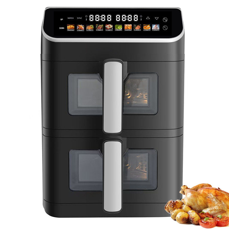 듀얼 스택 12 컬러 프레셋 6+6l 전기 디지털 에어 프라이어 싱크 듀얼 쿡 퓨전 With Visible Window Oven Type Option